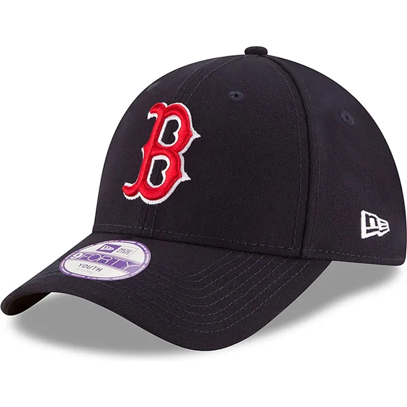 granatowa-zakrzywiona-czapka-regulowana-dla-chlopca-9forty-the-league-boston-red-sox-mlb-new-era