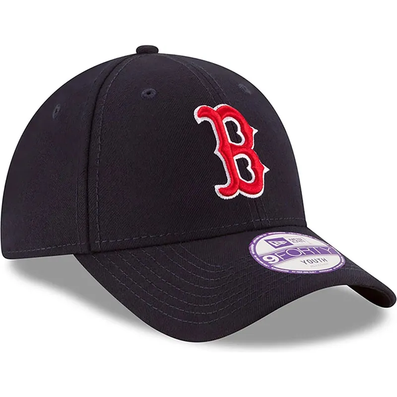 granatowa-zakrzywiona-czapka-regulowana-dla-chlopca-9forty-the-league-boston-red-sox-mlb-new-era