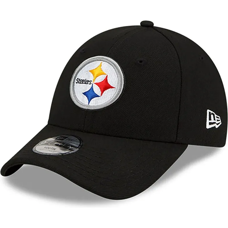 czarna-zakrzywiona-czapka-regulowana-dla-dziecka-9forty-the-league-pittsburgh-steelers-nfl-new-era