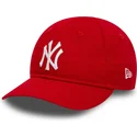 new-era-curved-brim-youth-9forty-league-essential-inf-new-york-yankees-mlb-red-adjustable-cap