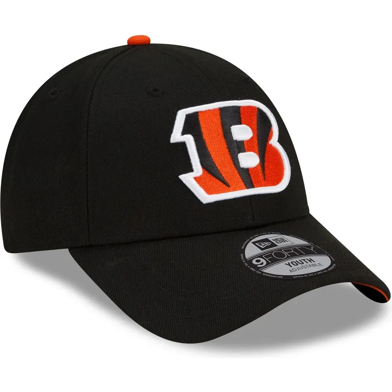 czarna-zakrzywiona-czapka-regulowana-dla-dziecka-9forty-the-league-cincinnati-bengals-nfl-new-era