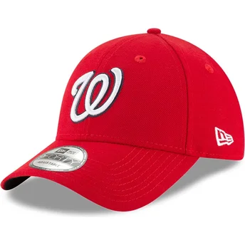 Czapki zakrzywiona czerwony taśma regulowana 9FORTY The League Washington Nationals MLB New Era