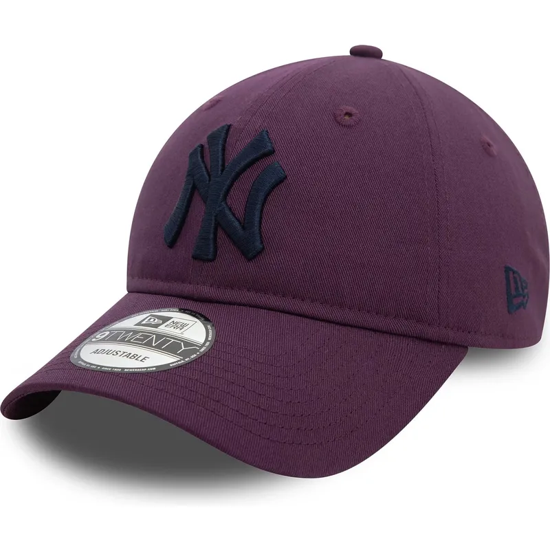 czapki-curva-fioletowy-tasma-regulowana-9twenty-league-essential-new-york-yankees-mlb-new-era