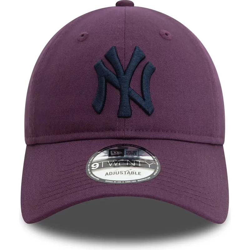 czapki-curva-fioletowy-tasma-regulowana-9twenty-league-essential-new-york-yankees-mlb-new-era