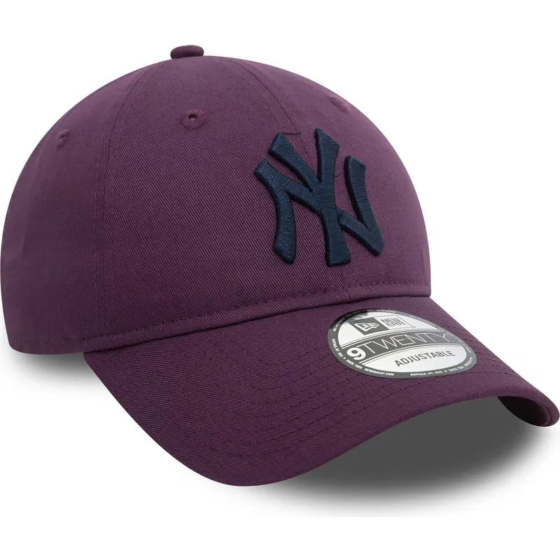 czapki-curva-fioletowy-tasma-regulowana-9twenty-league-essential-new-york-yankees-mlb-new-era