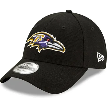 Wyginięta czapka czarna z regulacją 9FORTY The League Baltimore Ravens NFL New Era