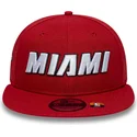 czerwona-plaska-czapka-snapback-9fifty-statement-miami-heat-nba-new-era