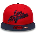 czerwono-granatowa-plaska-czapka-snapback-9fifty-statement-los-angeles-clippers-nba-new-era
