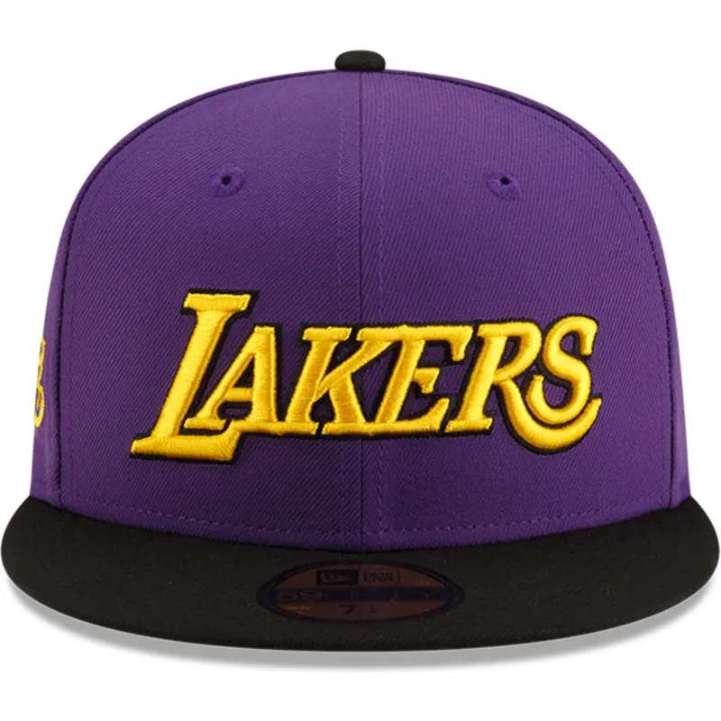 czapka-plaska-fioletowa-i-czarna-dopasowana-59fifty-statement-los-angeles-lakers-nba-new-era