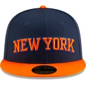 granatowo-pomaranczowa-plaska-czapka-dopasowana-59fifty-statement-new-york-knicks-nba-new-era