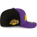 fioletowo-czarna-zakrzywiona-czapka-snapback-9seventy-statement-stretch-snap-los-angeles-lakers-nba-new-era