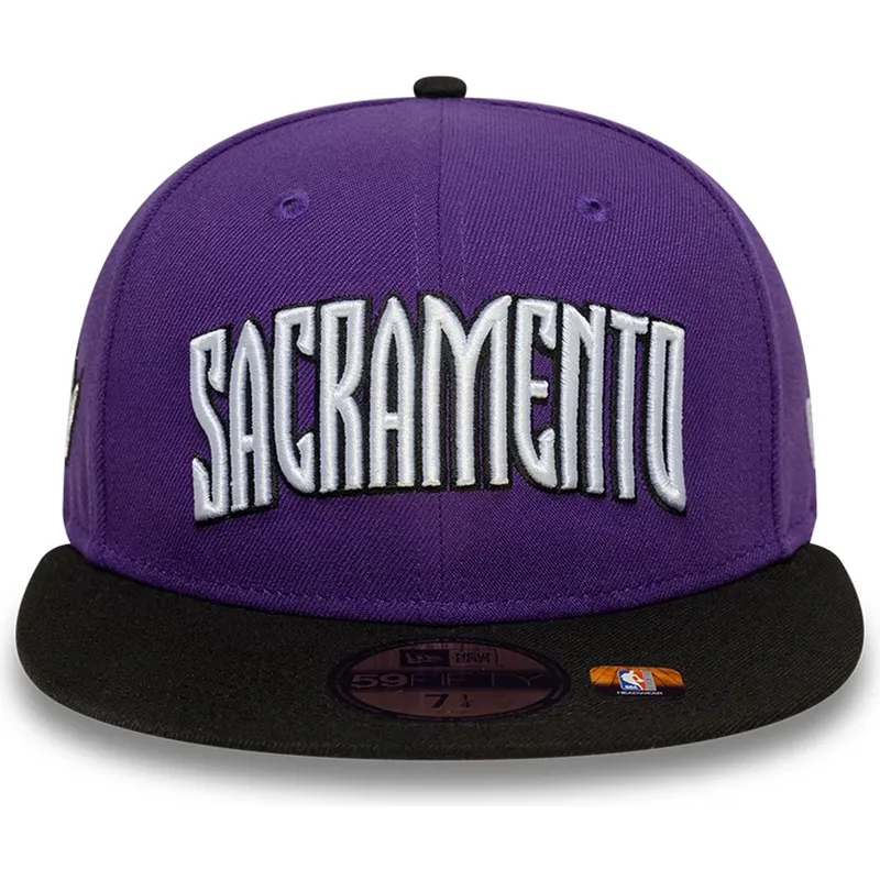 plaska-czapka-fioletowo-czarna-dopasowana-59fifty-classic-sacramento-kings-nba-new-era