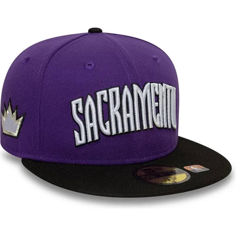 plaska-czapka-fioletowo-czarna-dopasowana-59fifty-classic-sacramento-kings-nba-new-era