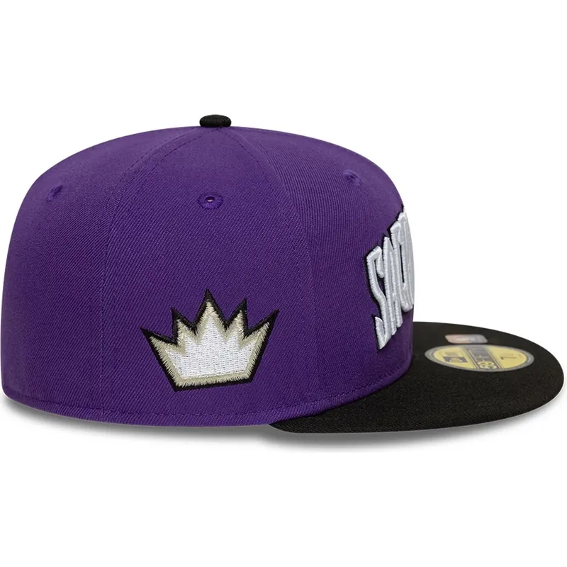 plaska-czapka-fioletowo-czarna-dopasowana-59fifty-classic-sacramento-kings-nba-new-era