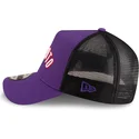 fioletowo-czarna-czapka-trucker-a-frame-classic-toronto-raptors-nba-od-new-era