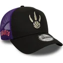 czapka-trucker-czarno-fioletowa-a-frame-classic-toronto-raptors-nba-new-era