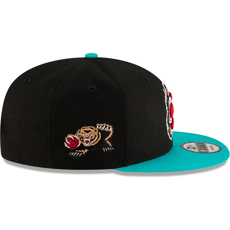 czarna-i-zielona-czapka-z-daszkiem-snapback-9fifty-classic-memphis-grizzlies-nba-new-era