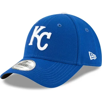 Wyginięta czapka niebieska z regulacją 9FORTY The League Kansas City Royals MLB New Era