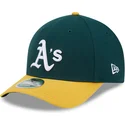 zielono-zolta-czapka-z-zakrzywionym-daszkiem-snapback-9forty-m-crown-player-replica-oakland-athletics-mlb-od-new-era