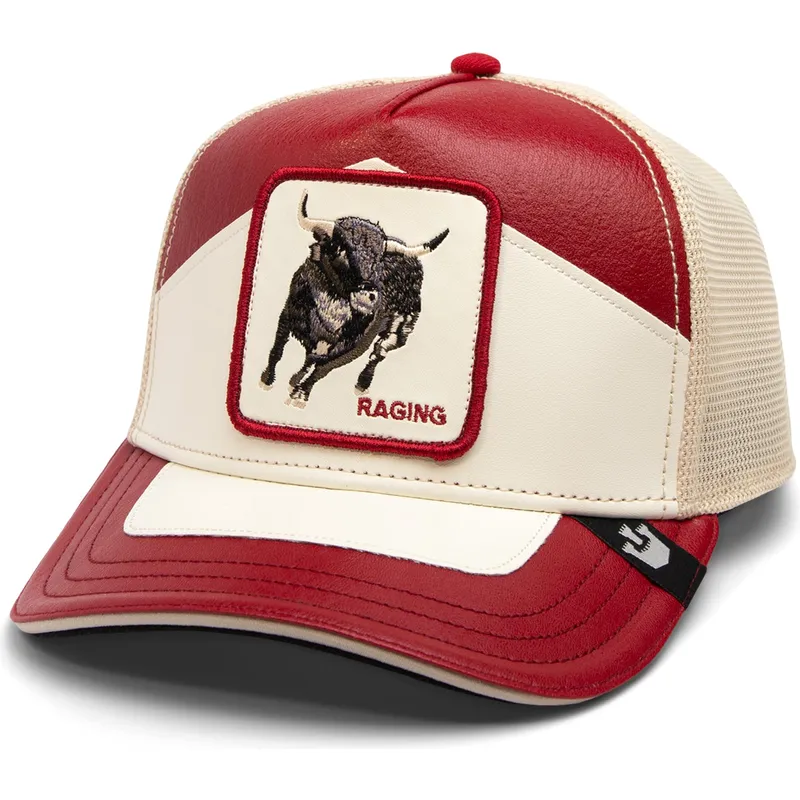 czapka-trucker-czerwono-biala-byk-moto-lamba-raging-the-farm-od-goorin-bros