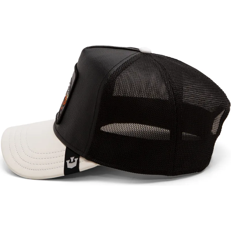 czapka-trucker-czarna-i-szara-waz-mamba-shleather-snake-the-farm-od-goorin-bros