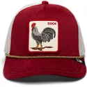 czapka-truckerka-czerwona-i-biala-gallo-cock-garnet-rooster-the-farm-jewel-tones-od-goorin-bros