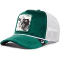 zielono-biala-czapka-trucker-z-krowa-cash-emerald-cow-the-farm-jewel-tones-od-goorin-bros