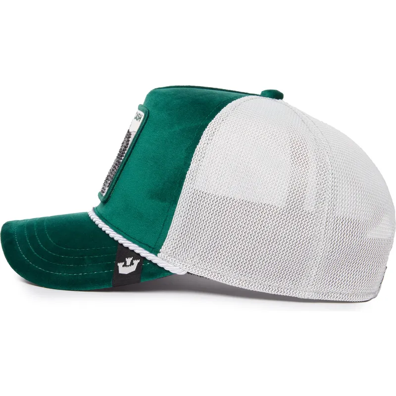 czapka-trucker-zielono-biala-krowa-cash-emerald-cow-the-farm-jewel-tones-goorin-bros