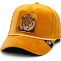 snapback-z-zoltym-zakrzywionym-daszkiem-lew-lion-royalty-the-farm-od-goorin-bros