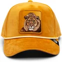 snapback-z-zoltym-zakrzywionym-daszkiem-lew-lion-royalty-the-farm-od-goorin-bros