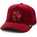 czerwona-czapka-z-daszkiem-snapback-smok-dragon-royalty-the-farm-od-goorin-bros
