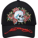 czarna-czapka-trucker-skull-rose-od-ed-hardy