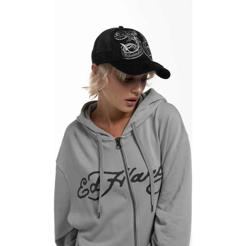 czapka-trucker-czarna-duo-black-snake-ed-hardy