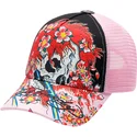 czapka-trucker-czarna-i-rozowa-beautiful-ghost-ed-hardy