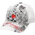 biala-czapka-trucker-death-or-glory-od-ed-hardy