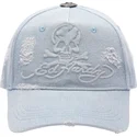 regulowana-niebieska-czapka-z-daszkiem-denim-embossed-skull-od-ed-hardy