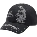 czapka-z-daszkiem-czarna-regulowana-lucky-dragon-ed-hardy