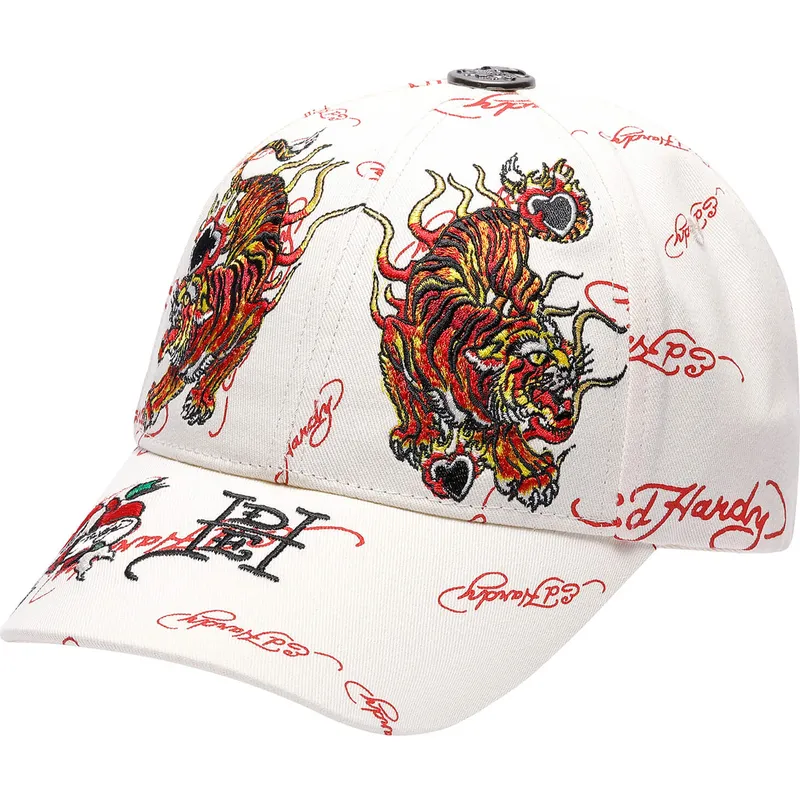 regulowana-bezowa-czapka-z-daszkiem-tiger-flames-ed-hardy