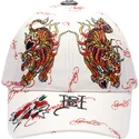 regulowana-bezowa-czapka-z-daszkiem-tiger-flames-ed-hardy