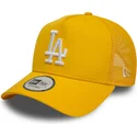 czapka-trucker-zolta-9forty-a-frame-league-essential-los-angeles-dodgers-mlb-new-era