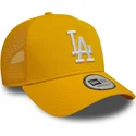 czapka-trucker-zolta-9forty-a-frame-league-essential-los-angeles-dodgers-mlb-new-era