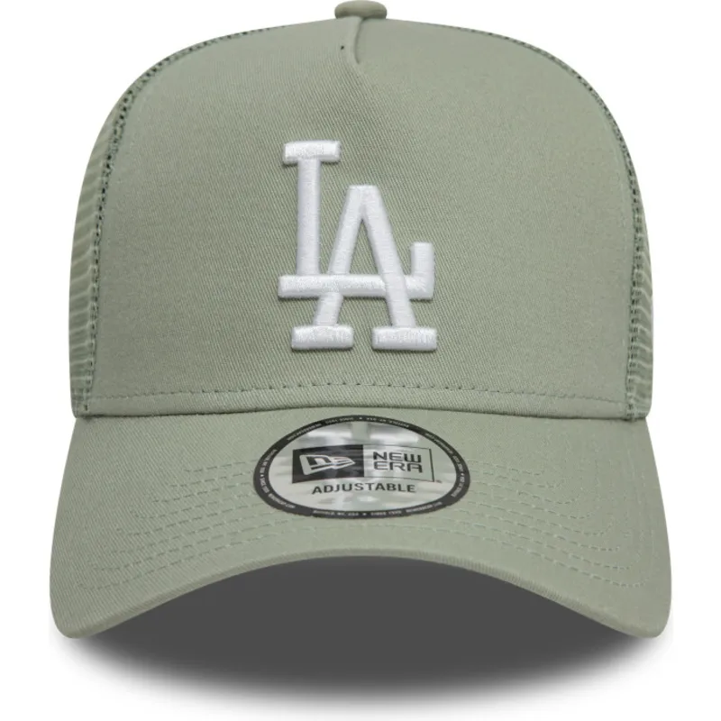 czapka-trucker-jasnozielona-9forty-a-frame-league-essential-los-angeles-dodgers-mlb-new-era