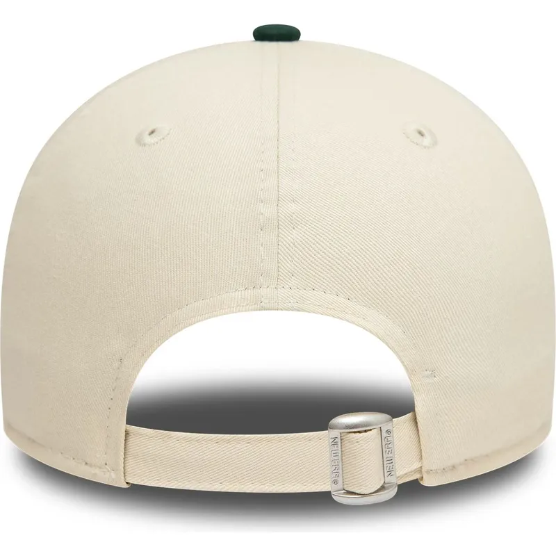 czapka-z-daszkiem-bezowo-zielona-regulowana-9forty-colour-block-oakland-athletics-mlb-new-era