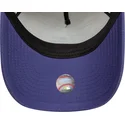 new-era-curved-brim-purple-logo-9forty-a-frame-world-series-patch-los-angeles-dodgers-mlb-beige-and-purple-snapback-cap