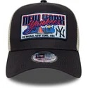 granatowa-czapka-trucker-9forty-a-frame-patch-new-york-yankees-mlb-marki-new-era