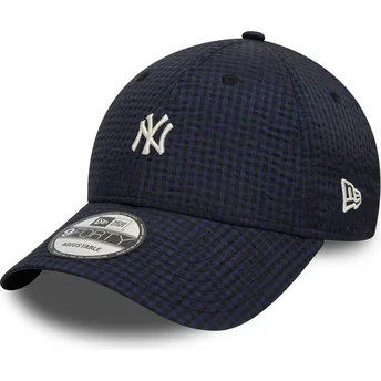 Granatowa regulowana czapka z daszkiem 9FORTY Seersucker New York Yankees MLB od New Era