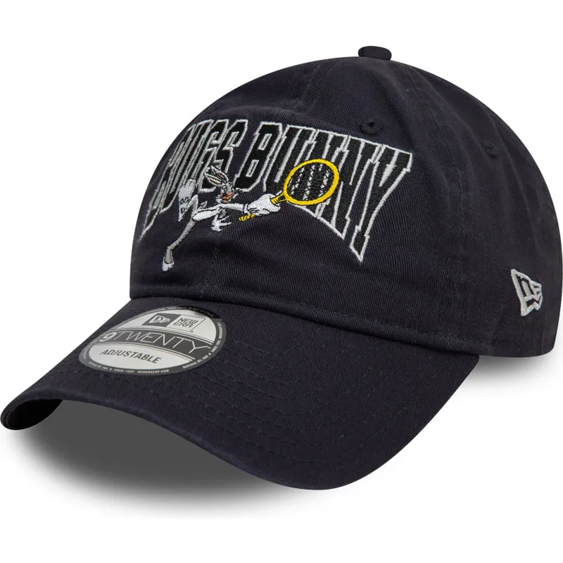 granatowa-zakrzywiona-czapka-z-regulacja-9twenty-washed-bugs-bunny-looney-tunes-new-era