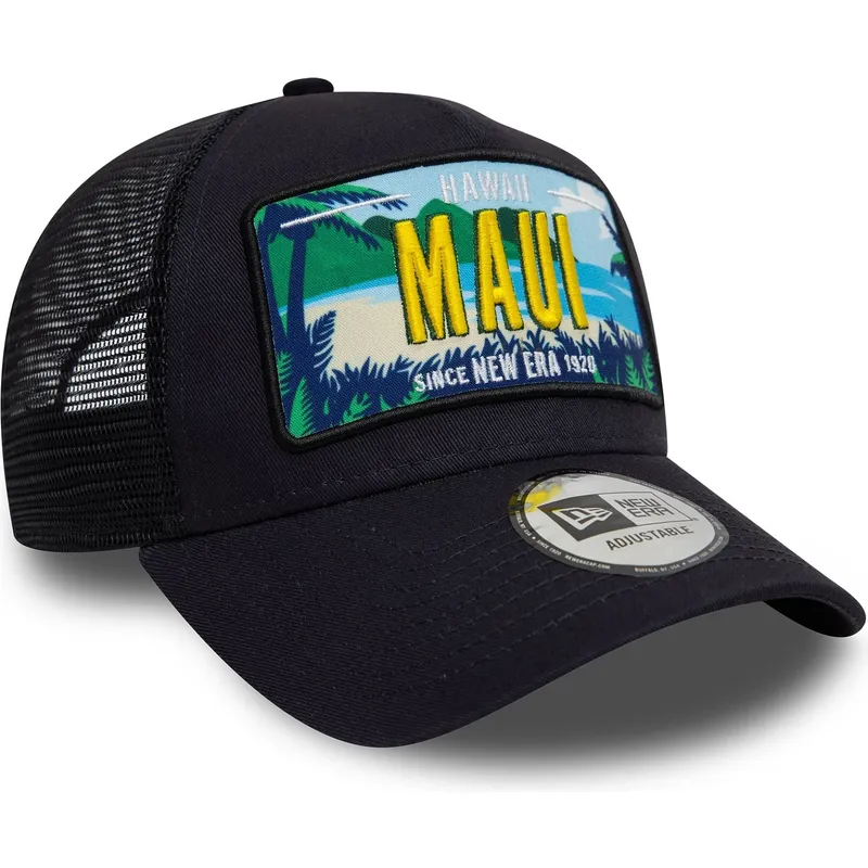 granatowa-czapka-trucker-9forty-a-frame-license-plate-maui-miasta-i-plaze-new-era