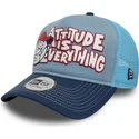 czapka-trucker-niebieska-9forty-a-frame-graphic-attitude-is-everything-new-era