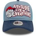 czapka-trucker-niebieska-9forty-a-frame-graphic-attitude-is-everything-new-era